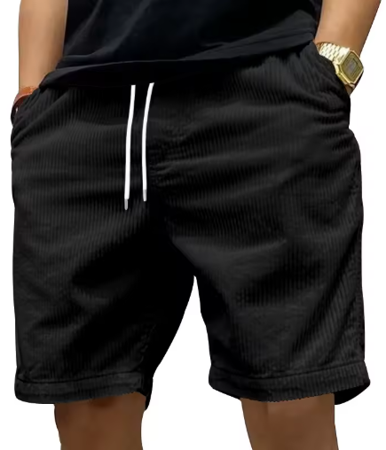 Shorts Casuales Retro Corduroy