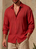 Camisa Lino Élite Plisada