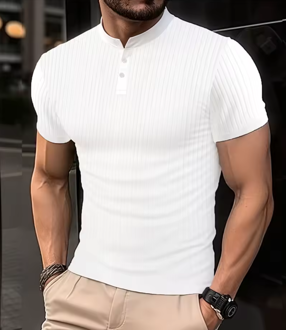 Polo Acanelado Elegante Aless