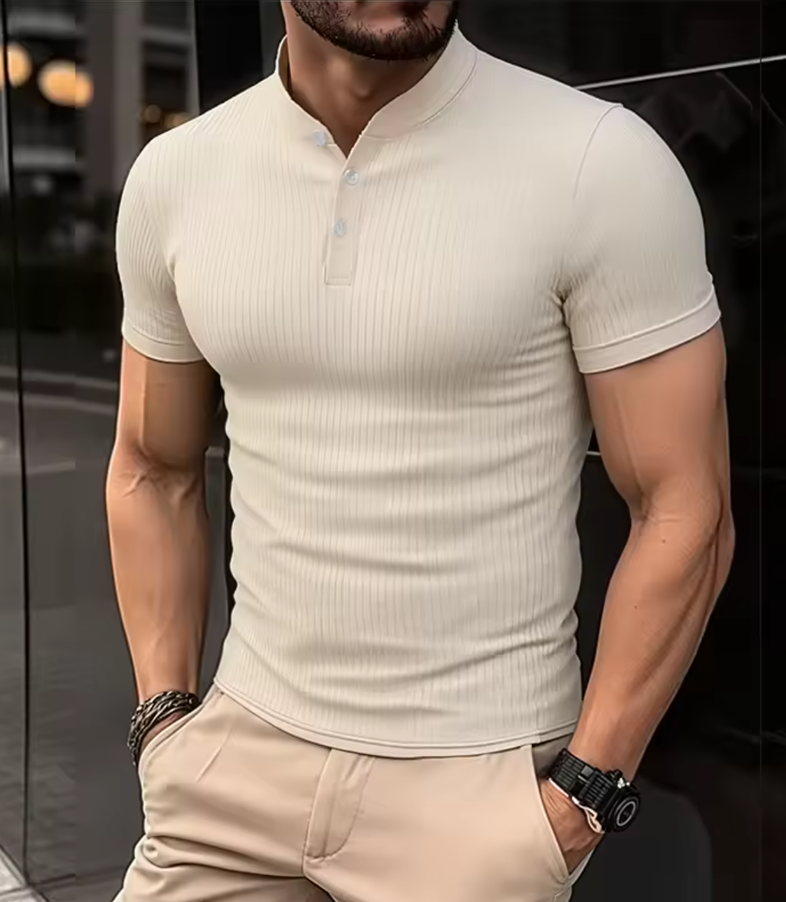 Polo Acanelado Elegante Aless