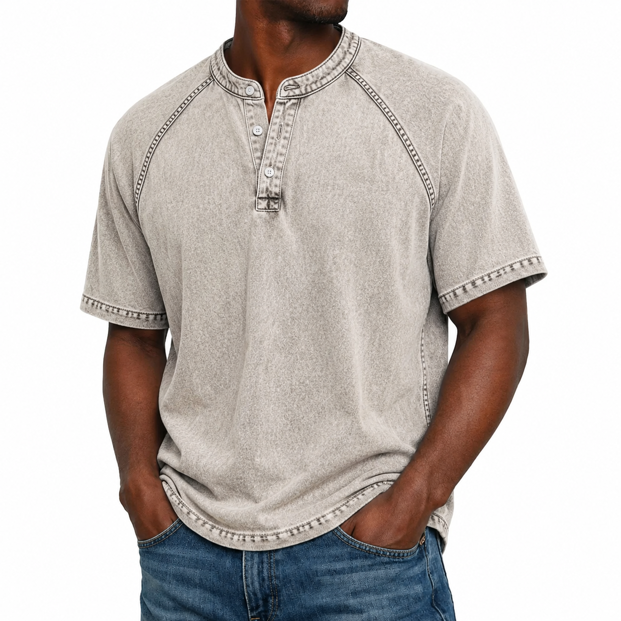Camiseta Henley Heritage Vintage