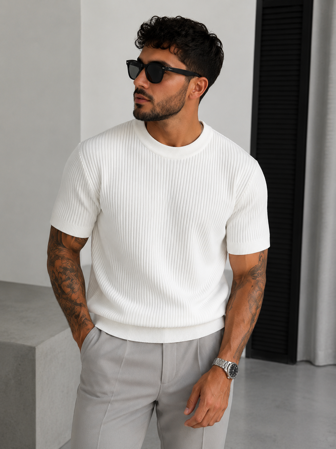 Camiseta Ribbed Essential