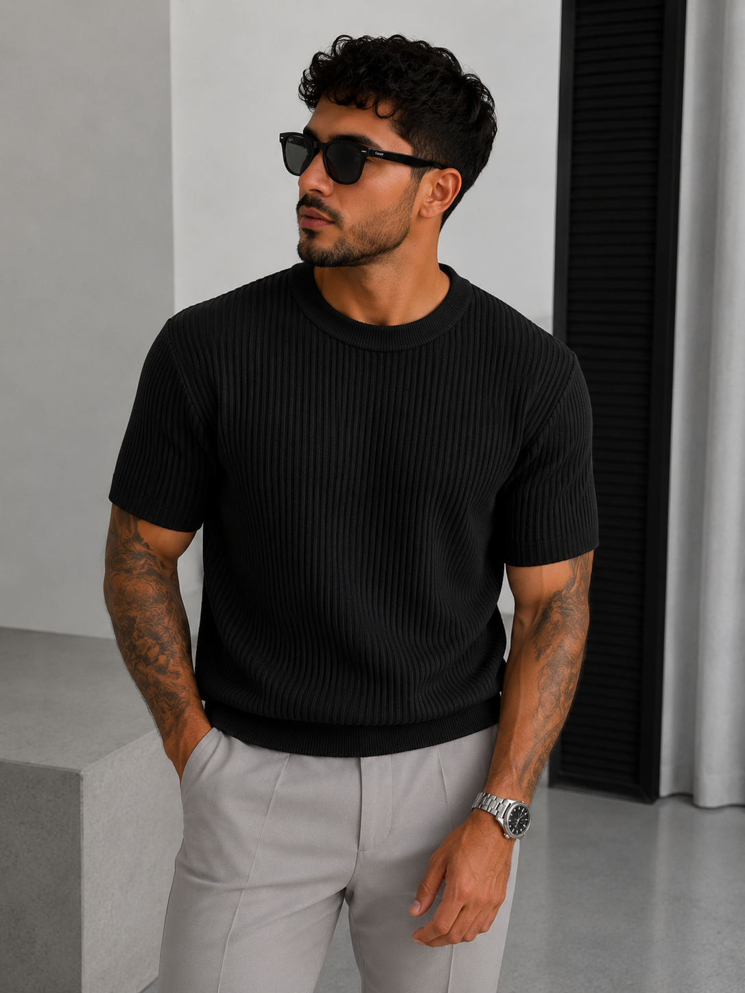 Camiseta Ribbed Essential