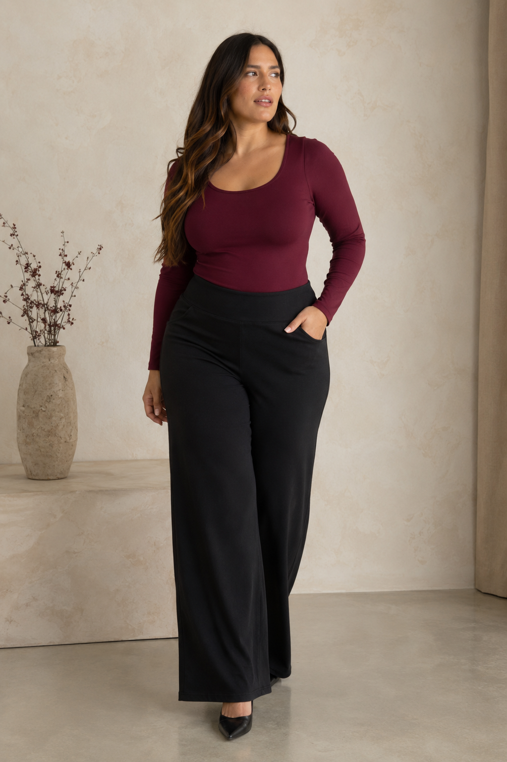 Pantalon de Blue Jean Moldeador Negro