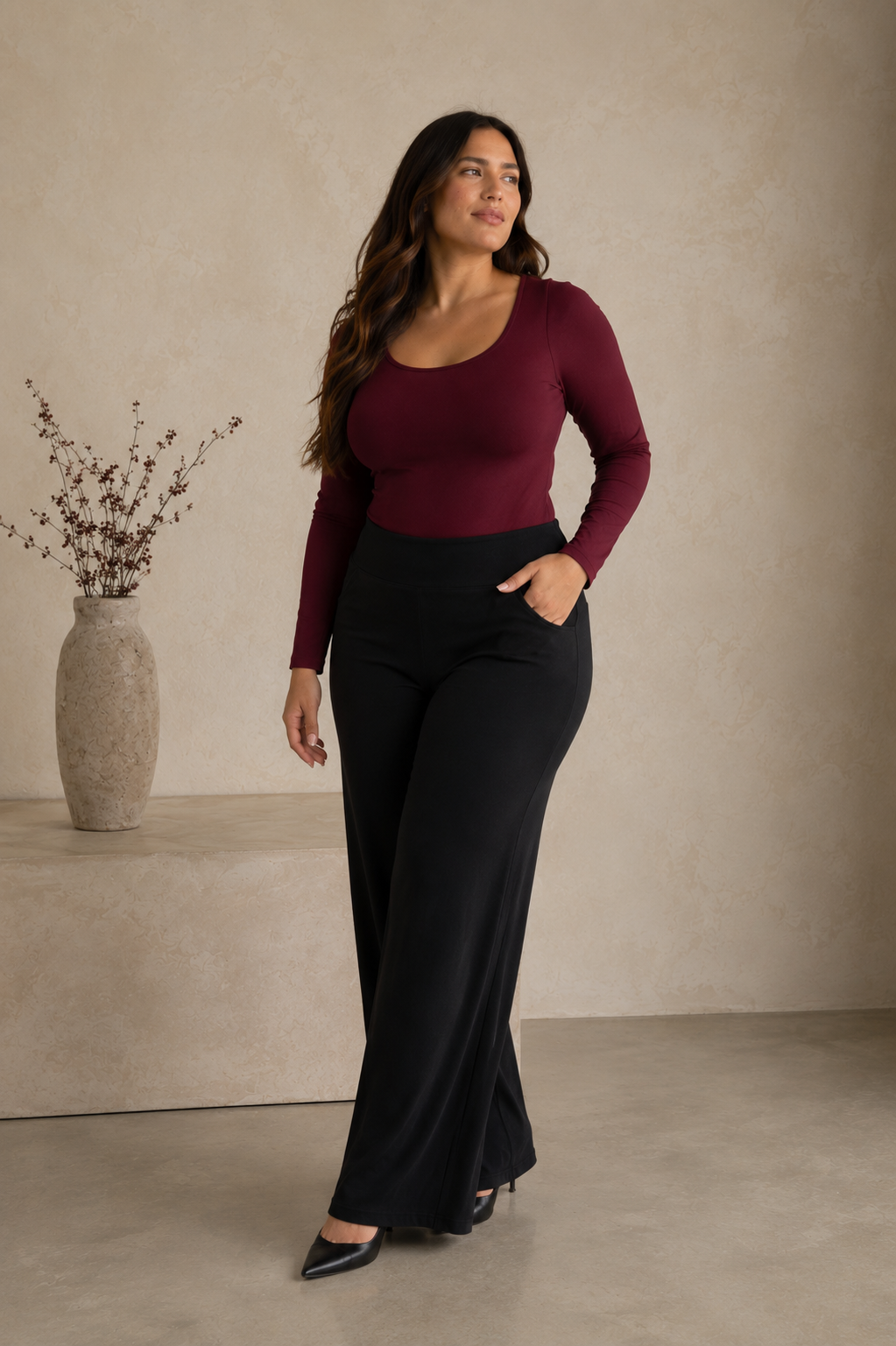 Pantalon de Blue Jean Moldeador Negro