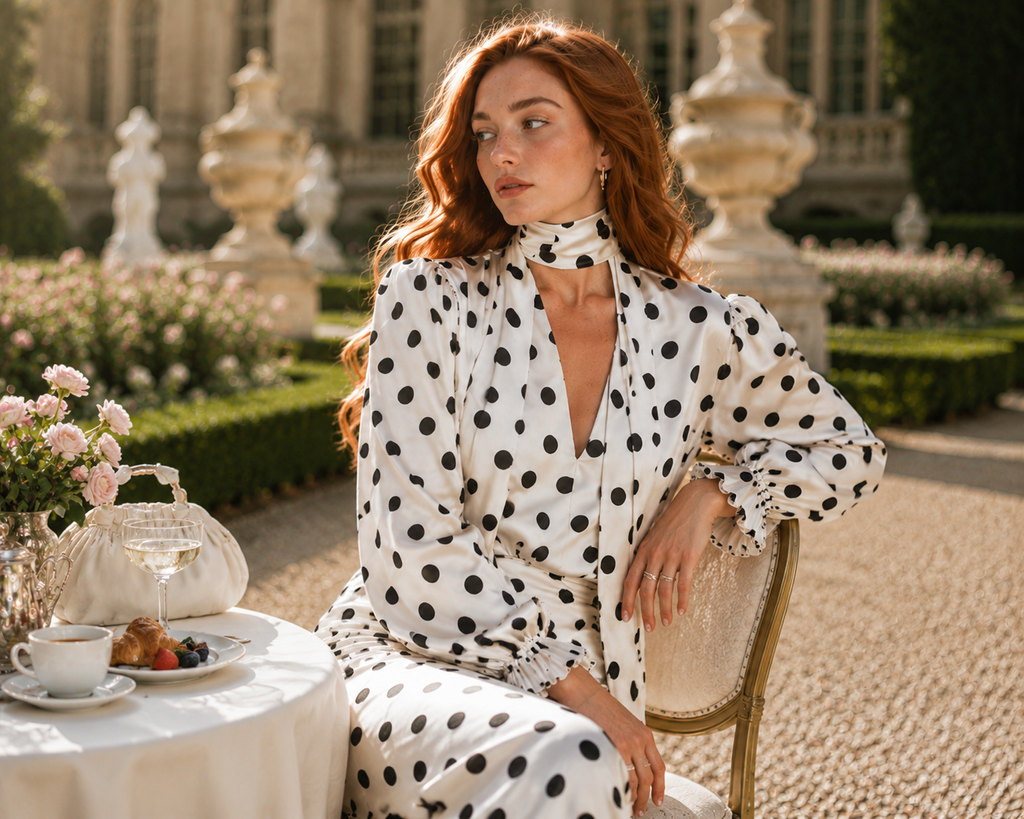 Vestido Polka Vintage