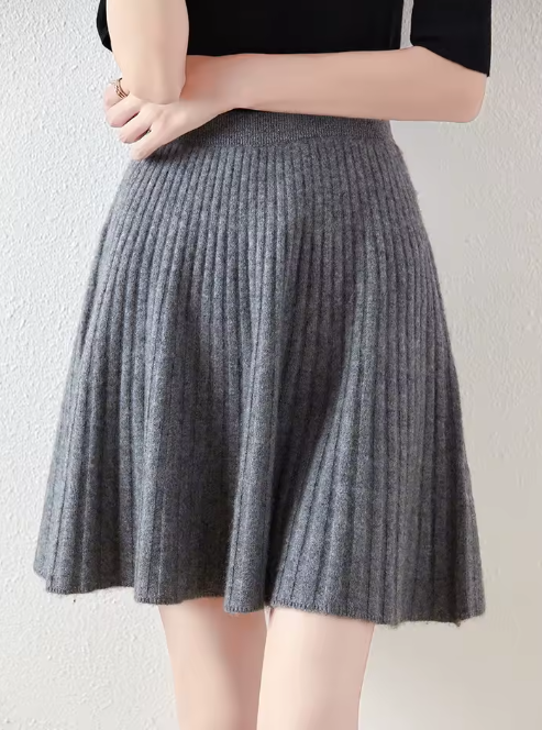 Falda Mini de Punto Merino
