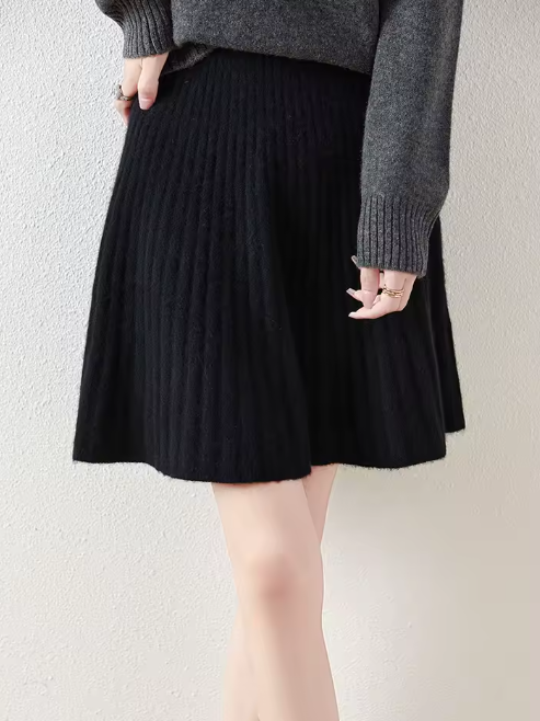 Falda Mini de Punto Merino