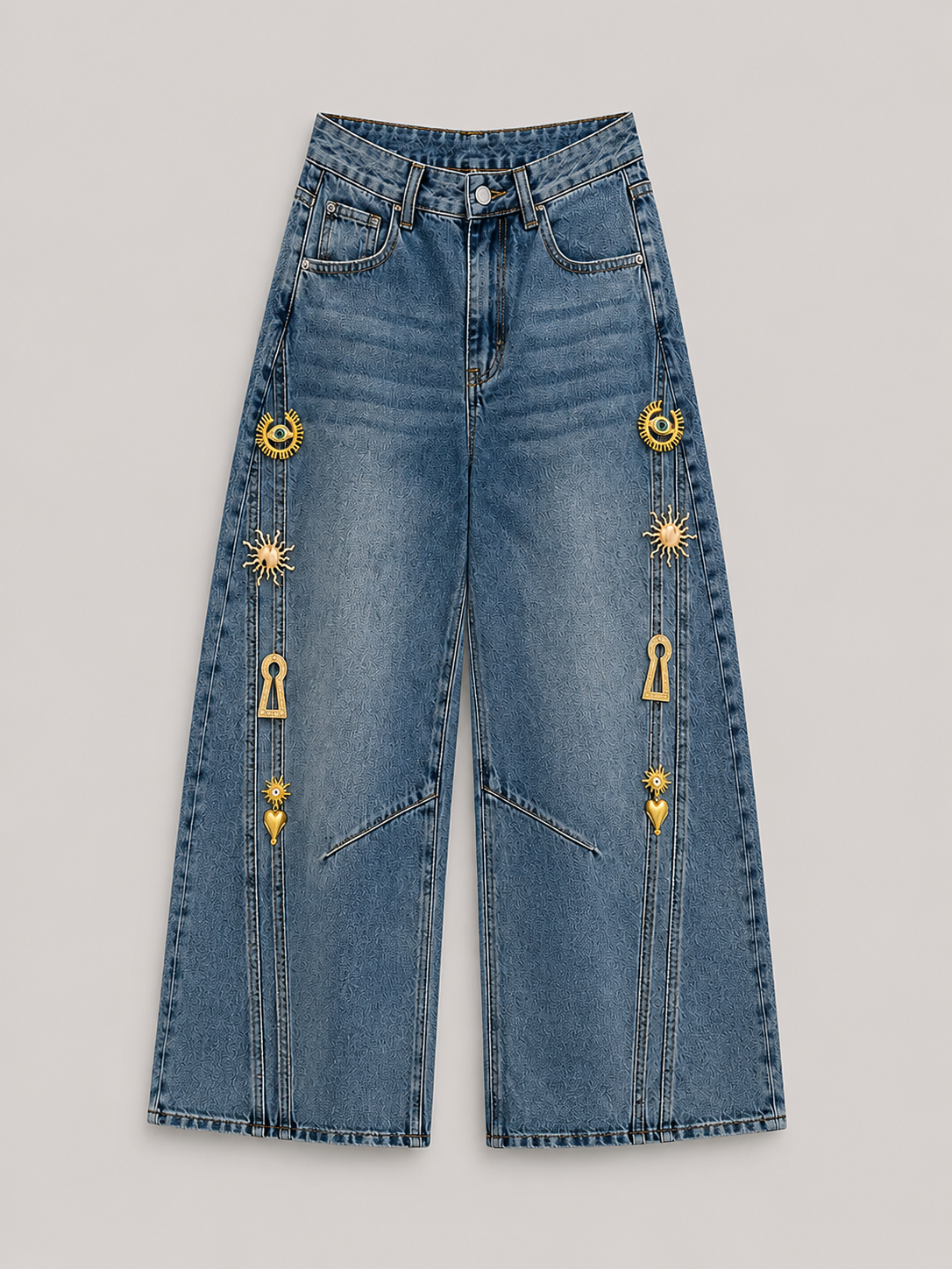Jeans Palazzo Encanto Dorado