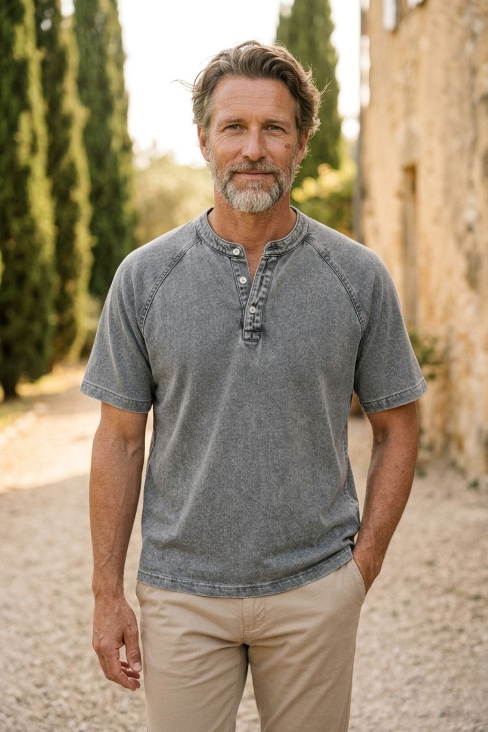 Camiseta Henley Heritage Vintage