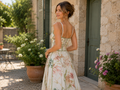 Vestido Floral Halter Corte A