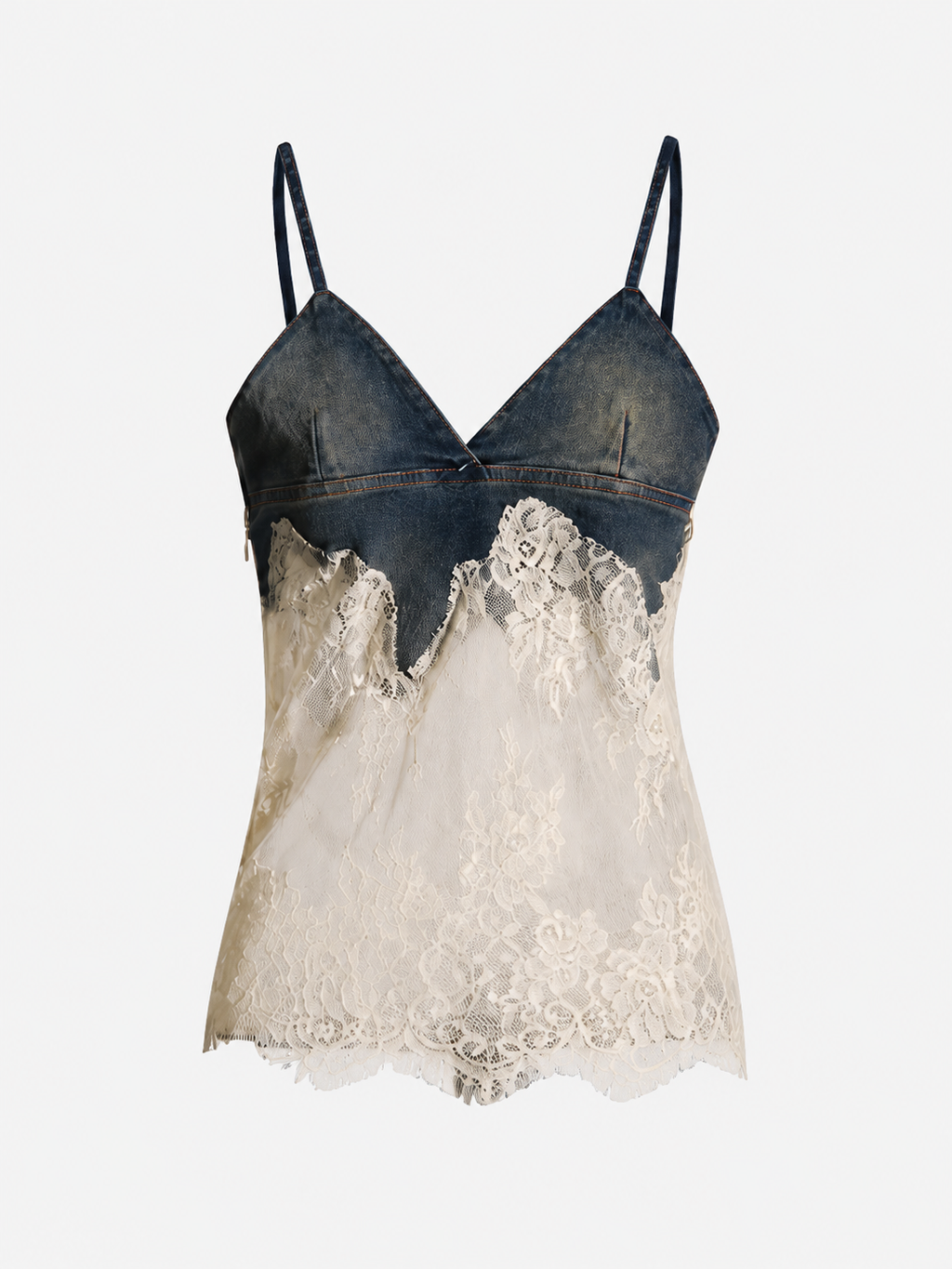Conjunto Elegancia Denim con Encaje