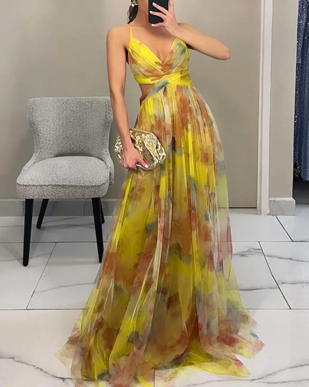 Vestido Jardín de Atardecer