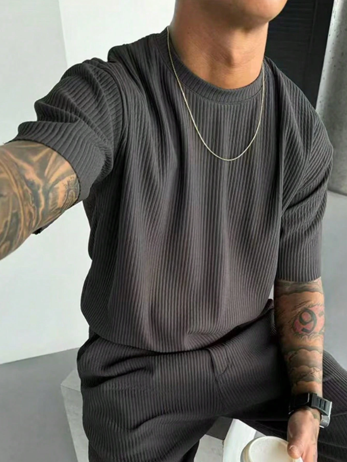 Camiseta Ribbed Essential