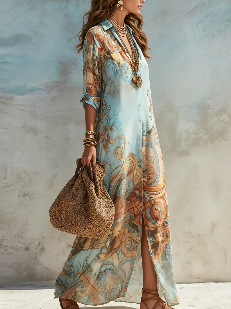 Vestido Celeste