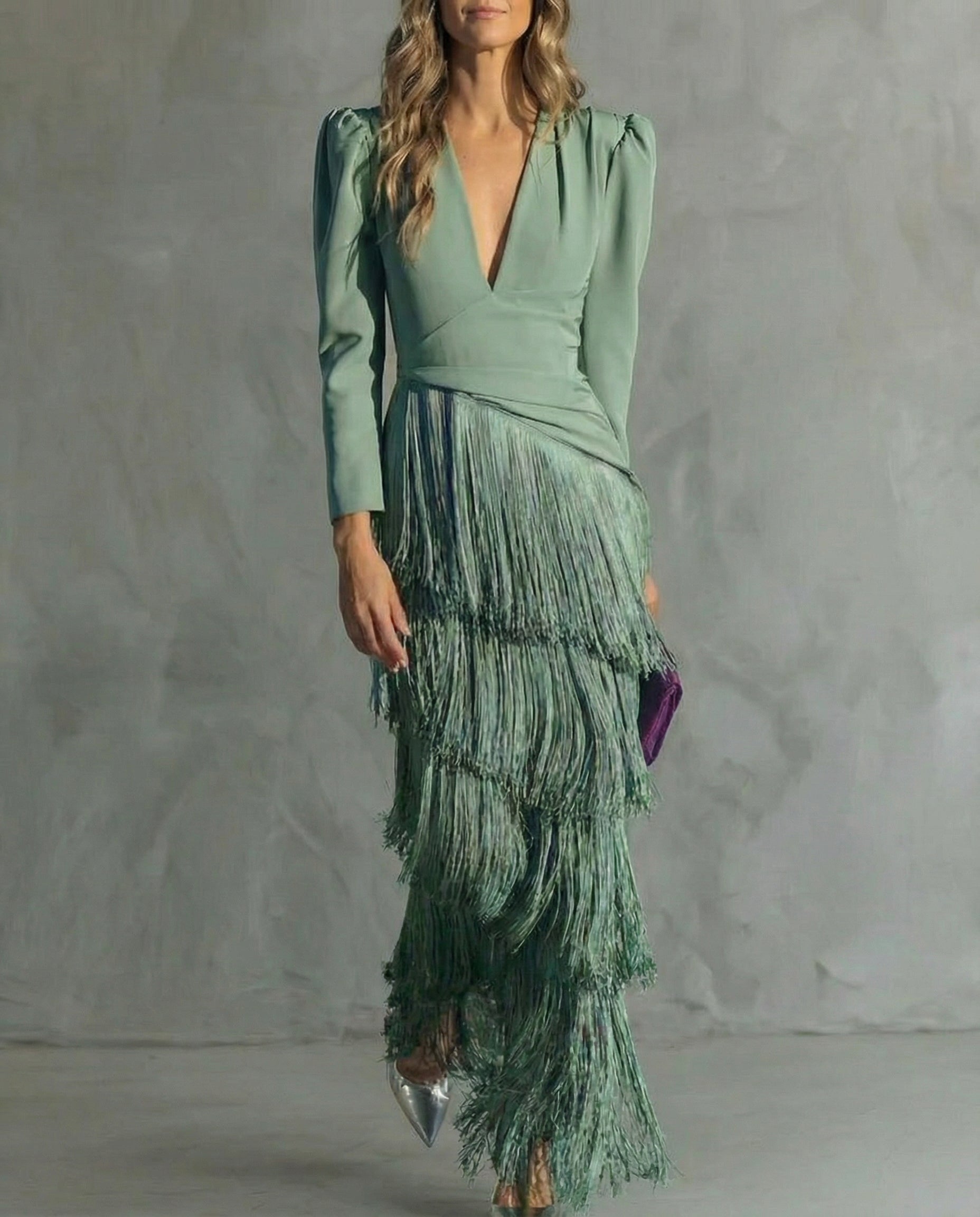 Victoria | Vestido Midi de Flecos